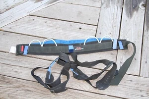 MISTY MOUNTAIN THREADWORKS 90's CLIMBING BELT HARNESS 4 GUN LOOPS SZ SMALL - Picture 1 of 9