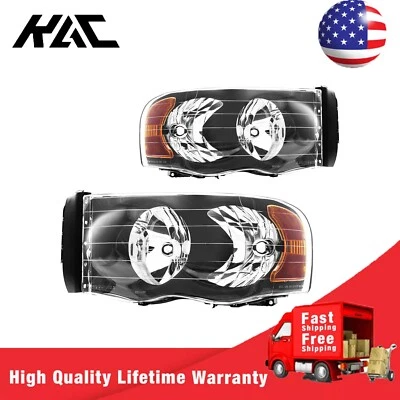 Conjunto de faros 2 piezas para Dodge Ram 2500 2002-2005 Dodge Ram 1500 Van 2002 Foto 1 de 4