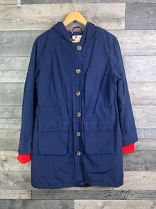 Abrigo parka Boden Marsden para mujer talla UK 12 azul marino forrado de piel de leopardo a prueba de ducha - Imagen 1 de 10