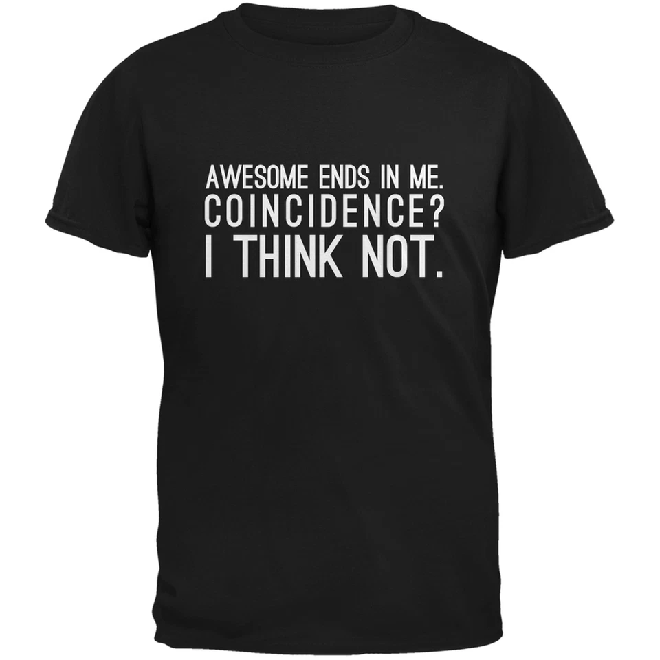 Camiseta negra para adulto Awesome Ends in Me Foto 1 de 1