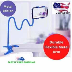 Universal Mobile Phone Tablet Mount Holder Flexible Long Arm Bed Desktop Stand - Picture 1 of 31