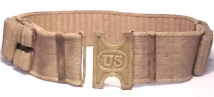 CAVALRY - Mills PISTOL/CARBINE .30-40 Krag Double Loop CARTRIDGE BELT & US BELT - Picture 1 of 7