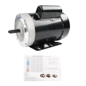 Allzweckmotor Elektromotor 1/2 PS 56C 1750U/MIN einphasig TEFC 60HZ - Bild 1 von 12