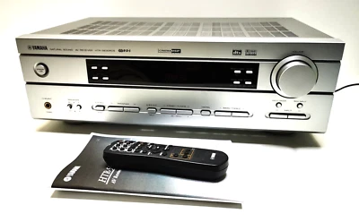 Yamaha HTR-5630RDS 5.1 AM/FM AV Receiver Hifi amplifier with remote in silver - Image 1 of 4