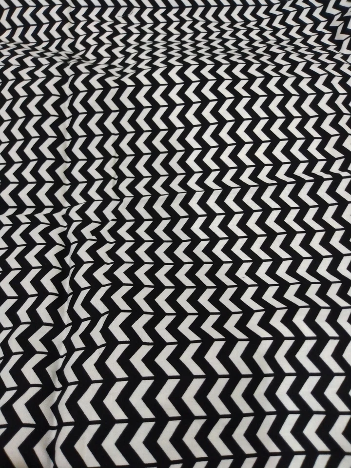Black White Chevron Brother Sister Design Studio sewing quilting clothes crafts - Image 1 of 1