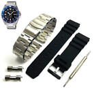Steel & Silicone Replacement Watch Band Fits Casio Duro Mdv-106 Mdv106d-1A2v 7Av