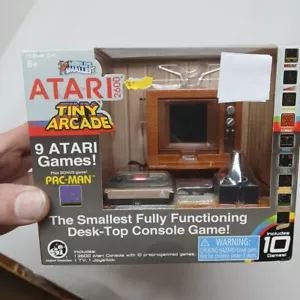 Tiny Arcade Atari 2600 Super Impulse 10 Giochi Perfettamente Funzionante Nuovo Mint 2024 Ed - Foto 1 di 12