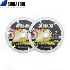 2pcs 3inch Diamond Cut-off Wheel Grinder Saw Blades Cutting Discs Multi-Purpose - Picture 1 of 11