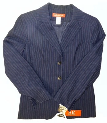 Blazer de lana Anne Kline - talla 8 elástico Foto 1 de 4