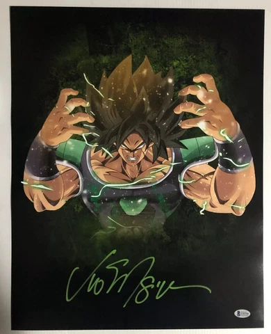 Vic Mignogna Signed Autographed 16x20 Photo Dragon Ball Z Super Broly BECKETT 16 Cover