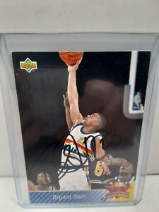 Bryant Stith Denver Nuggets Autographed Basketball Card Rookie Prospect Sign