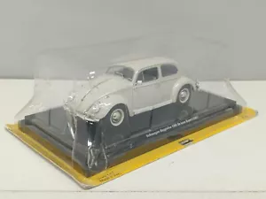 Volkswagen Beetle Maggiolino 1200 De Luxe Export 1961 Bianco Edicola 1:24 Usato - Foto 1 di 12