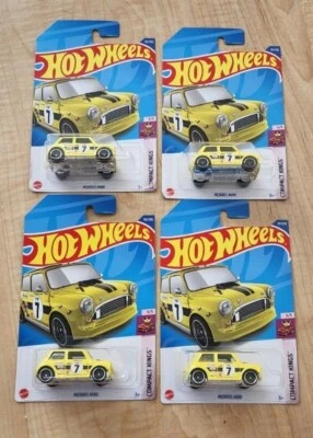 LOTE DE (4) Hot Wheels 2022 Estuche H Regular Treasure Hunt Morris Mini 161/250 Foto 1 de 3
