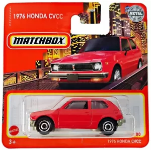 Matchbox 1976 Honda CVCC Red Mbx 1:64 Scale 3 Inch Diecast Model Car - Picture 1 of 1