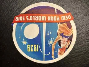1939 NEW YORK WORLD'S FAIR COLORFUL 4.5" LABEL FP21 - Picture 1 of 8