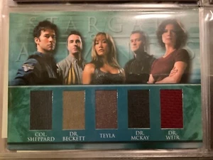 STARGATE ATLANTIS ARCHIVES COSTUME CARD 5 PATCH RARE BECKETT 2005 RITTENHOUSE # - Picture 1 of 1