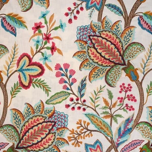 NEW - PENELOPE - CREWEL EMBROIDERY CURTAINS - Picture 1 of 2