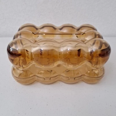 Vintage Mid-Century MCM Bubble Tissue Box Plastic Retro 2 Piece Great Condition  - Image 1 of 4