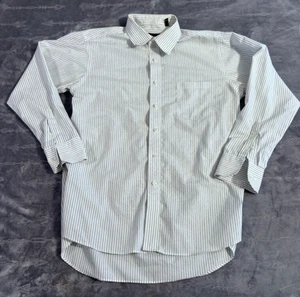 Donald J. Trump Dress Shirt, Men's Size 12, White & Blue Striped - Picture 1 of 11