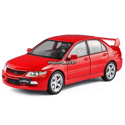 1:24 Mitsubishi Lancer EVO IX Modelo Coche Diecast Coches de Juguete Juguetes para Niños Niños Rojo Foto 1 de 4