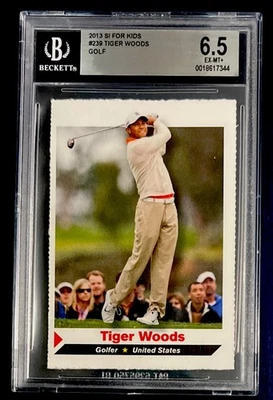 TIGER WOODS RARO 2013 Sports Illustrated para niños PGA Golf Legend BGS 6,5 Foto 1 de 2