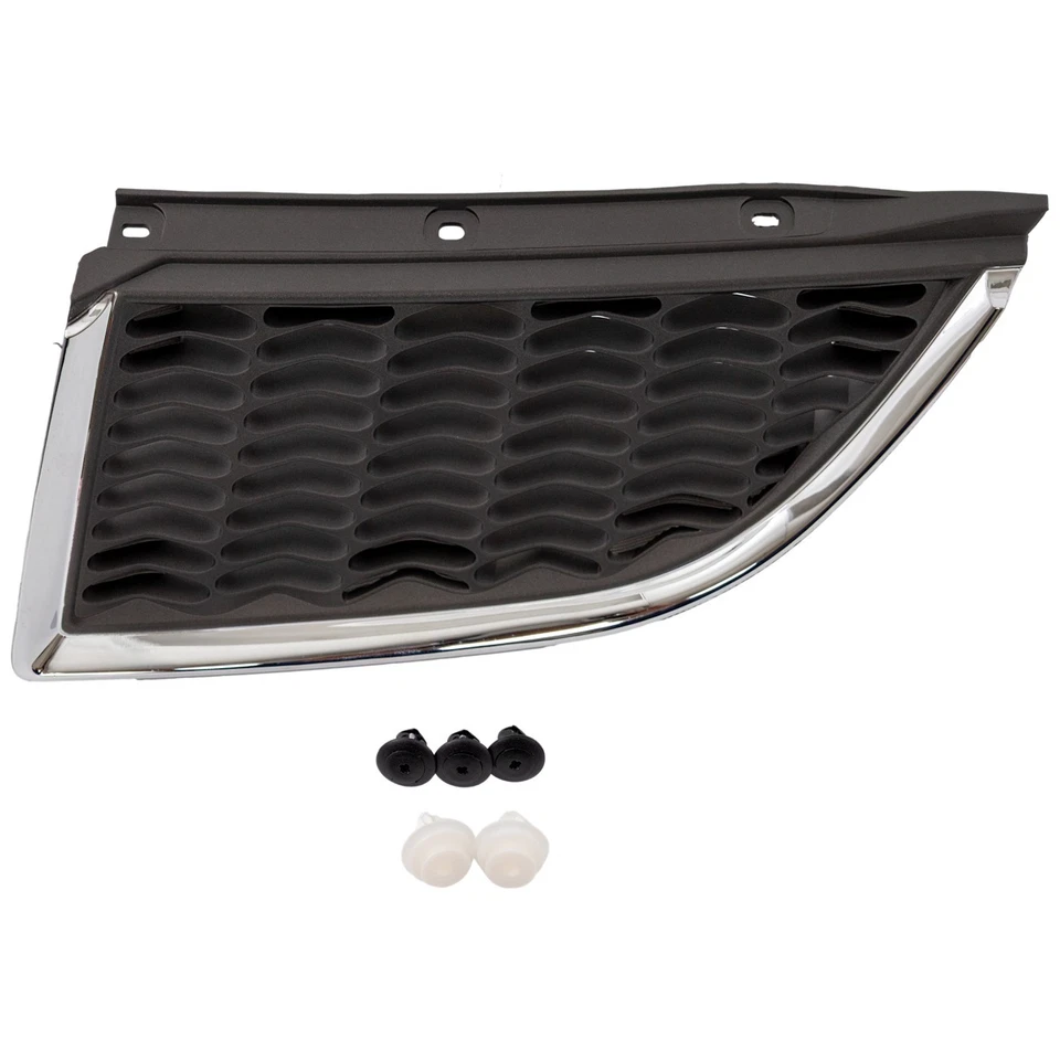 Grille For 2004-2006 Mitsubishi Galant Left Chrome Shell w/ Gray Insert Plastic - Image 1 of 1