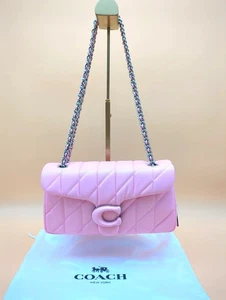 CP147 Coach Pink Tabby Shoulder Bag 26 Quilted Leather Outlet Products NWT - Picture 1 of 12