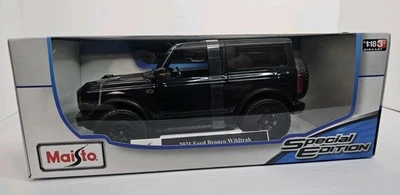 Ford Bronco '21 Wildtrak 2 puertas techo rígido negro Maisto # 46629 nuevo 1:18  Foto 1 de 4