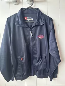 Vintage Penn Sport Jacket Zip Navy Blue - Picture 1 of 9