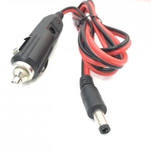 Cable cargador de fuente de alimentación para encendedor de cigarrillos de automóvil de 12 V CC 5,5 mm x 2,1 mm - Imagen 1 de 6
