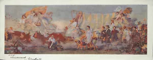 EH BLASHFIELD Antq Rare 1910s Sm Print WESTWARD Aft. Wandbild am Iowa State Capitol - Bild 1 von 1