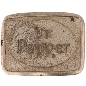 Ancienne publicité années 40 Dr Pepper Soda Pop ancienne enseigne pop fontaine boisson vintage boucle de ceinture - Photo 1 sur 5