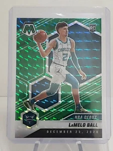 LAMELO BALL 2021 Mosaic GREEN Prizm ROOKIE Card #262 Hornets Color Match RC SP - Picture 1 of 2
