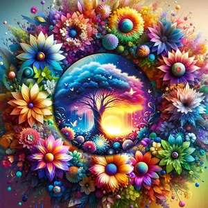 Tree of Life Diamond Painting Kits for Adults - 5D Tree of Life Diamond Art Kits - Picture 1 of 6