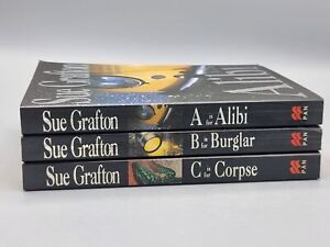 Sue Grafton - Kinsey Millhone, A,B,C, - First 3 Alphabet Books Crime Bundle