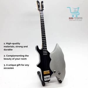 Miniature Axe Bass Guitar Gene Simmons KISS Replica Collectible 1:4 Scale - Picture 1 of 3