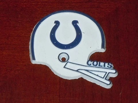 INDIANAPOLIS COLTS Vintage Old NFL RUBBER Football FRIDGE MAGNET Standings Board Cover