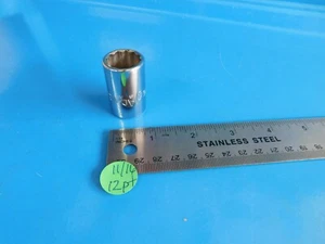 NEW, MAC TOOLS ( 11/16 IN. ) SHORT 1/2 IN. DR. 12 POINT SOCKET , PART #V222R - Picture 1 of 4