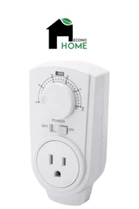 EconoHome Adjustable Thermostat - Universal Plugin Heating & Cooling Thermostat - Picture 1 of 6