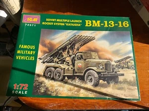 ICM SOVIET ROCKET LAUNCHER "KATIUSHA" BM-13-16 SCALE 1:72 KIT# 72571 - Picture 1 of 1