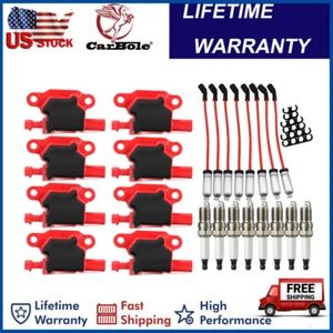 8x UF413 Ignition Coils Spark Plug Wires For Chevrolet Silverado 1500 4.8L 5.3L - Bild 1 von 19