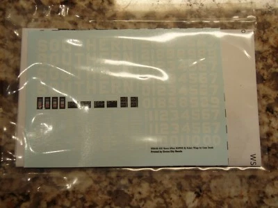 Southern Railway Greenville 100 ton BROWN aggregate hopper Decals  - Image 1 of 4