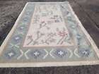 Vintage Handmade Traditional Floral Kilim Floor Rug Carpet 153x91cm
