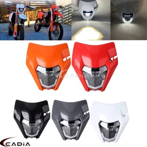 Supermoto E8 LED Headlight Lamp For Husqvarna FE FC TE TC FX 125 250 350 450 501 - Picture 1 of 32