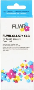 FLWR CLI-571 XL Cyan Compatible Cartridge for FLWR Canon NON OEM - Afbeelding 1 van 2