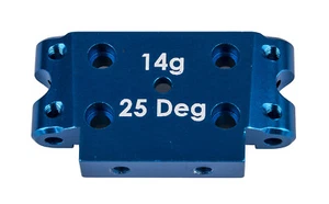 Mamparo delantero Team Associated DR10 SR10 RB10 AZUL ALUMINIO 25 grados 14 g NUEVO 72006 - Imagen 1 de 1