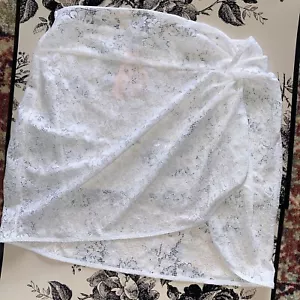 NEU Victoria's Secret Schwimmen Mini gehäkelt Spitze Sarong Abdeckung Unterteil weiß X/XL - Bild 1 von 6