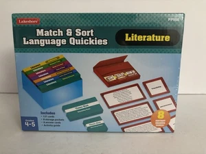 Lakeshore Match & Sort Language Quickies Literature Cards Games Grades 4-5 PP958 - Imagen 1 de 6