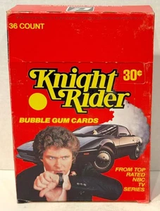 Donruss Knight Rider 1982 vintage tarjeta coleccionable caja de cera completa 36 quilates - Imagen 1 de 8