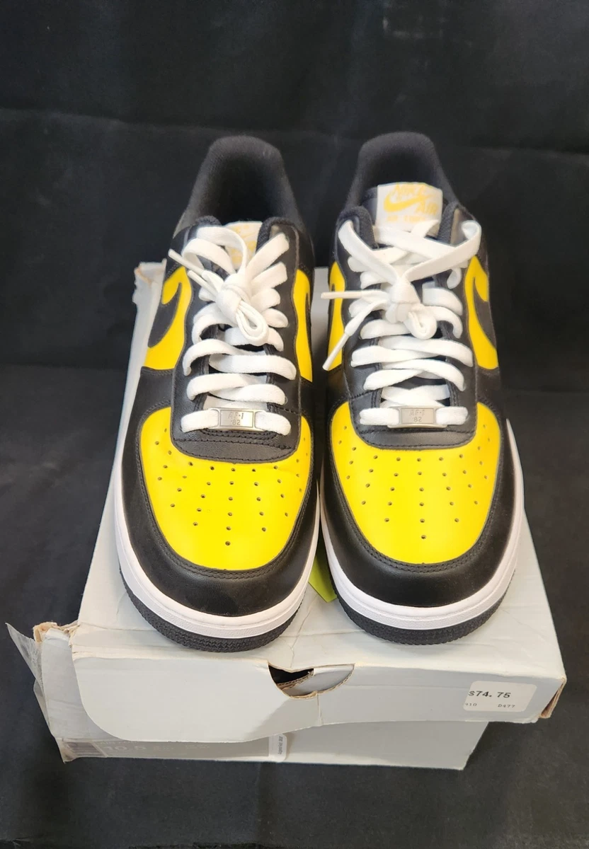新品未使用！Nike Air Force 1 07 ブラック/イエロー Nike Air Force 1 '07 Low Yellow Swoosh for Sale | Authenticity
